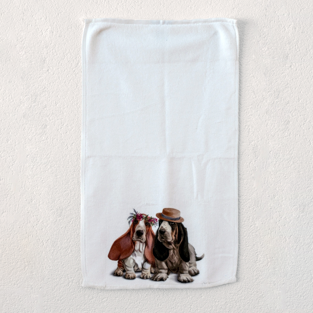 Gastendoekje - Getrouwd Basset Stel-image