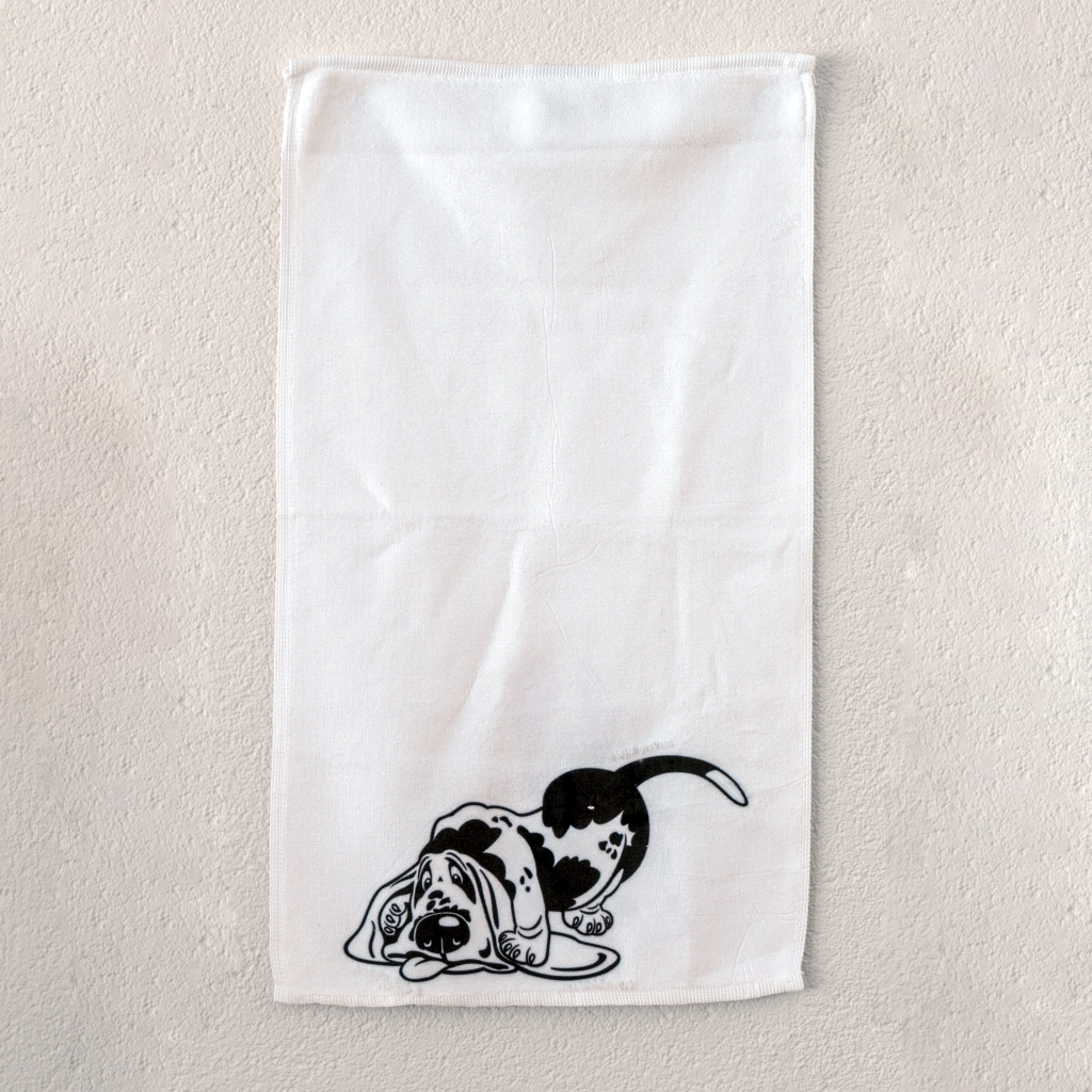 Gastendoekje - Basset staat op zijn oren-image
